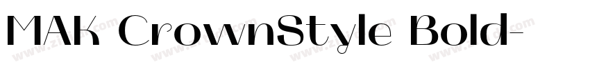 MAK CrownStyle Bold字体转换